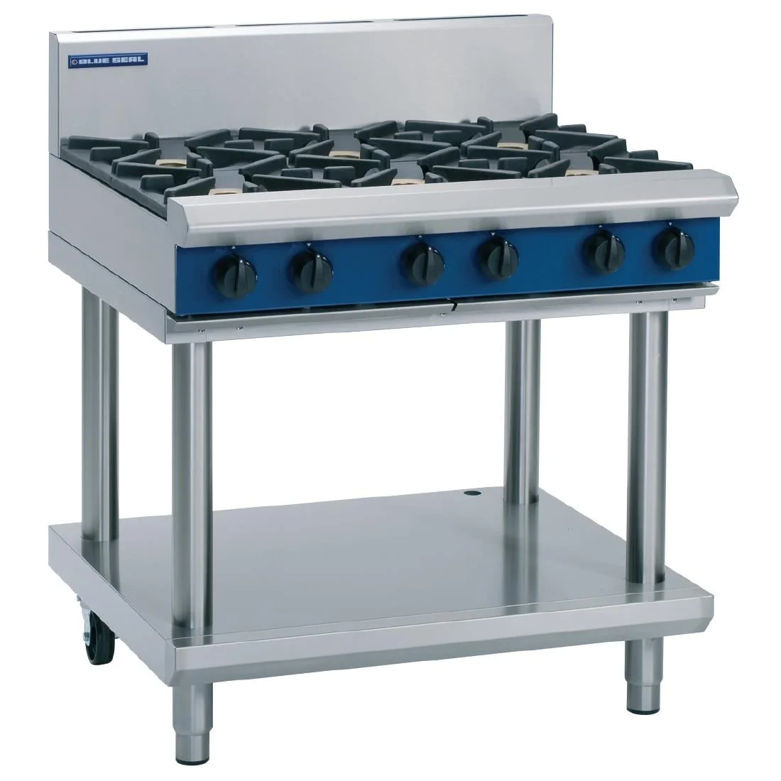 Blue Seal Evolution Cooktop 6 Open Burners LPG on Stand 900mm G516D-LS/L - Image 1