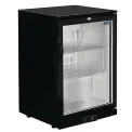 Polar Back Bar Cooler with Hinged Door in Black 198Ltr - Image 1