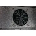Polar Back Bar Cooler with Hinged Doors in Black 330Ltr