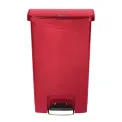 Rubbermaid Slim Jim Step on Front Pedal Red 50Ltr - Image 1