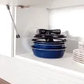 Tramontina Ítria 10-Piece Nesting Cookware Set Navy - Image 6