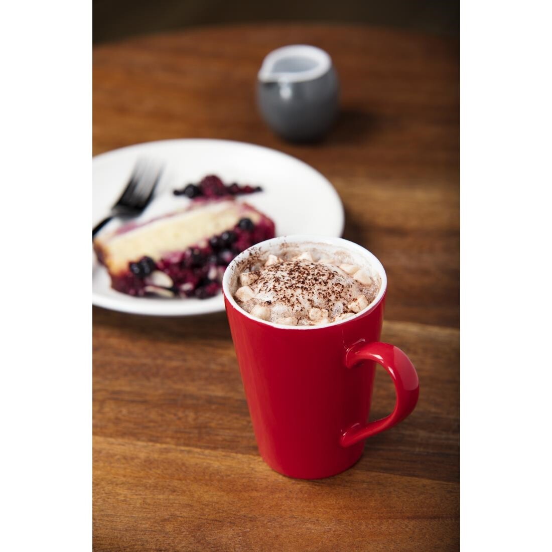 Olympia Cafe Latte Cups Red 340ml 12oz