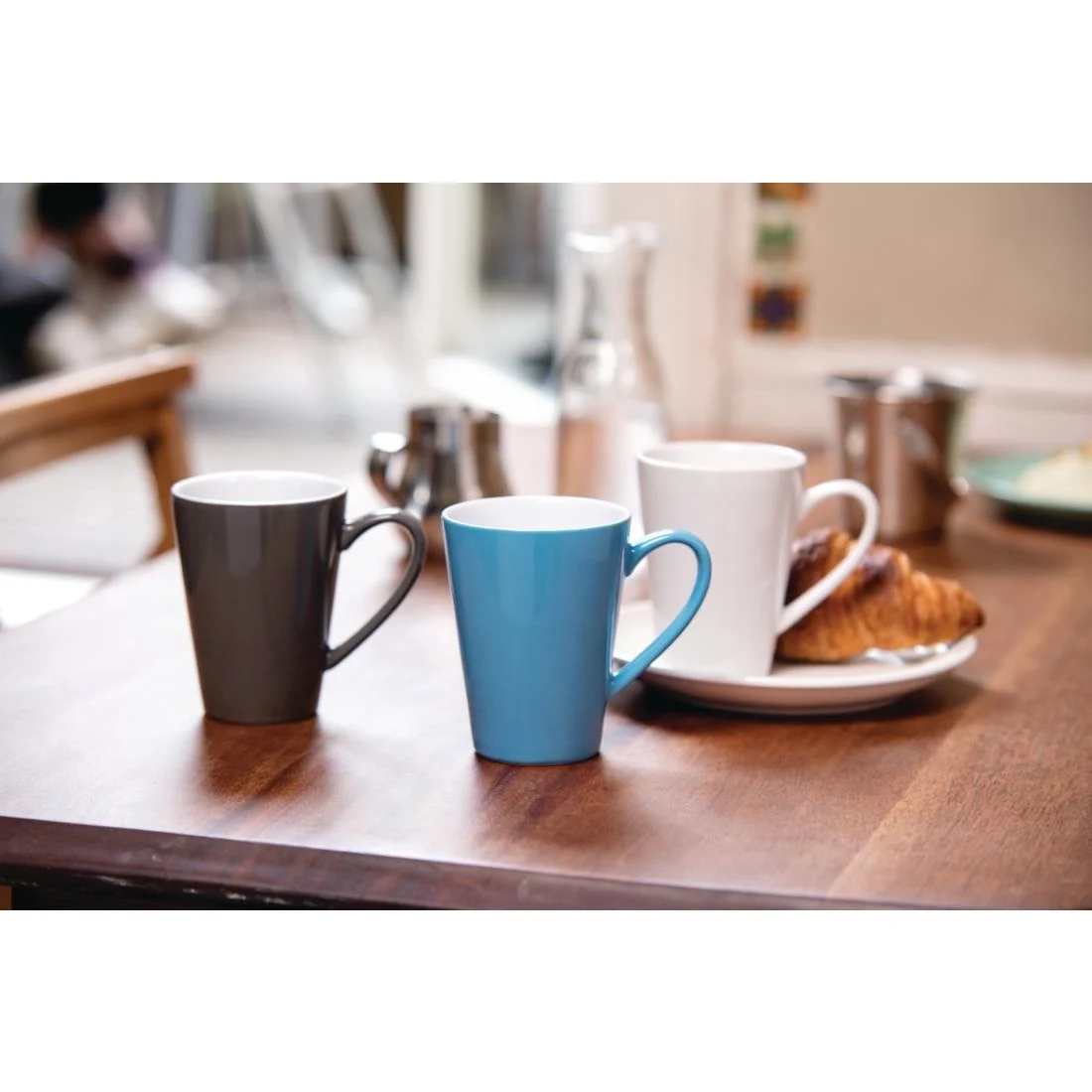 Olympia Cafe Latte Cups Charcoal 340ml 12oz