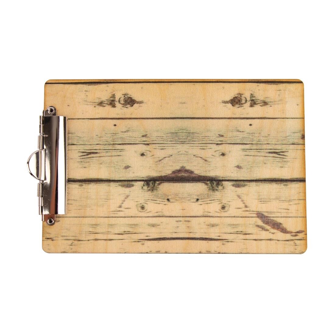 Olympia Wood Effect Menu Clipboard A4