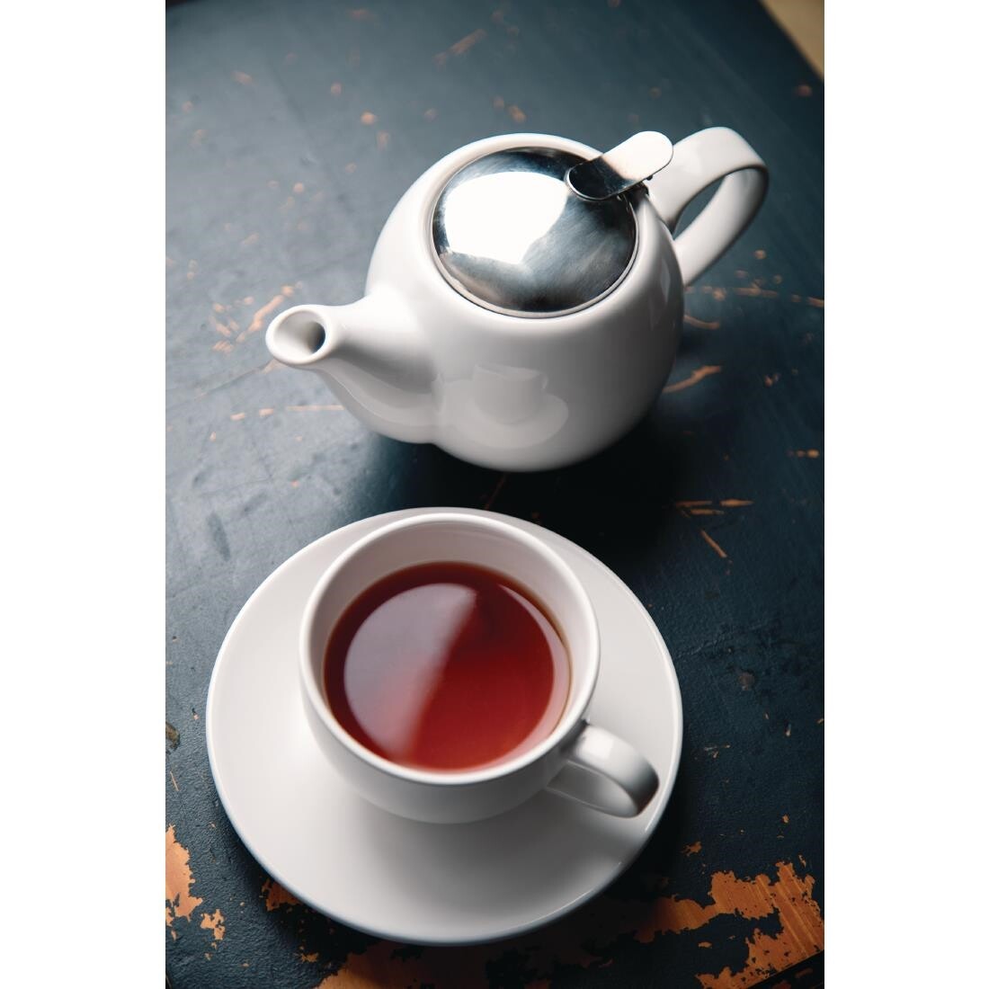Olympia Cafe Teapot 510ml White