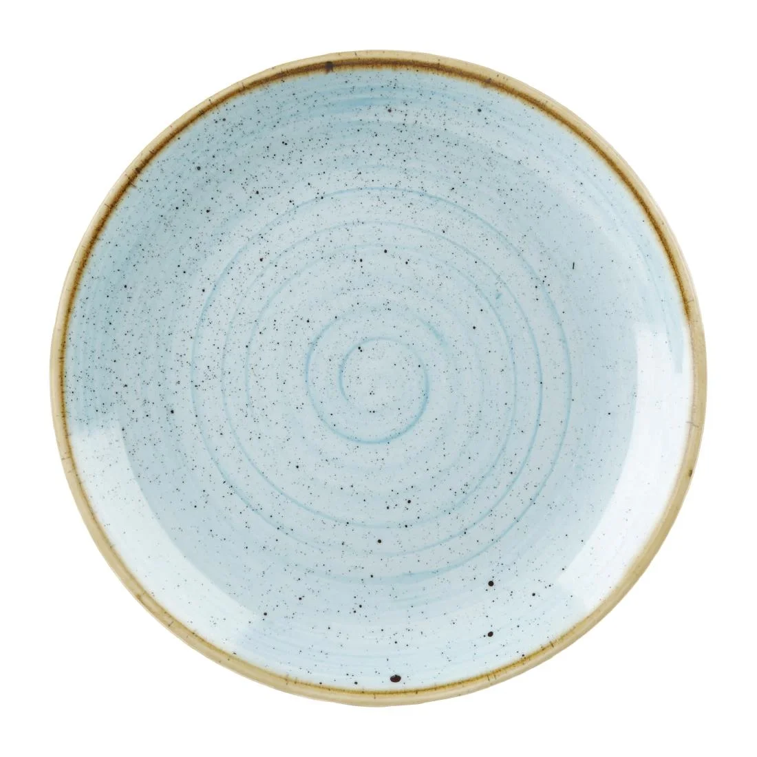 Churchill Stonecast Round Coupe Plate Duck Egg Blue 295mm - Image 1