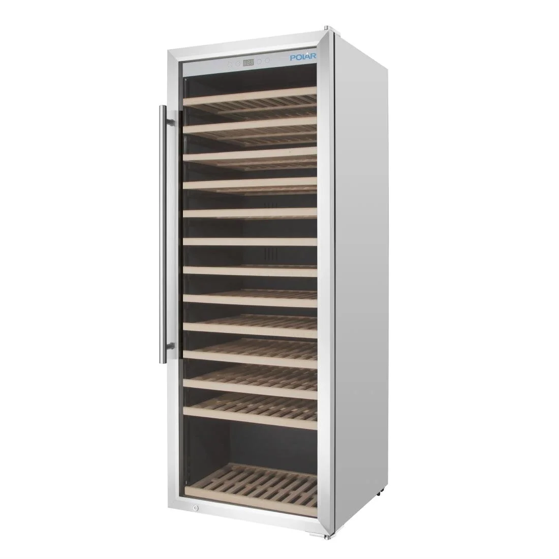 Polar G-Series Single Zone Wine Fridge Stainless Steel 118 bottles - Image 1