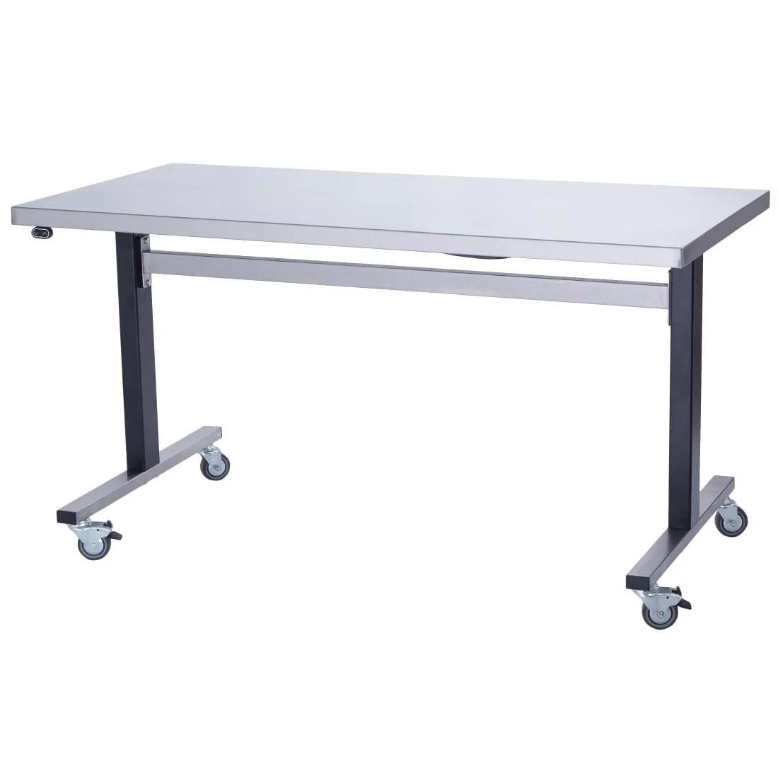 Parry Stainless Steel Adjustable Height Table Wide Electric Mobile 1000mm - Image 1
