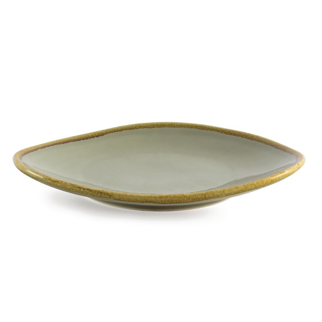 Olympia Kiln Triangular Plate Moss 280mm