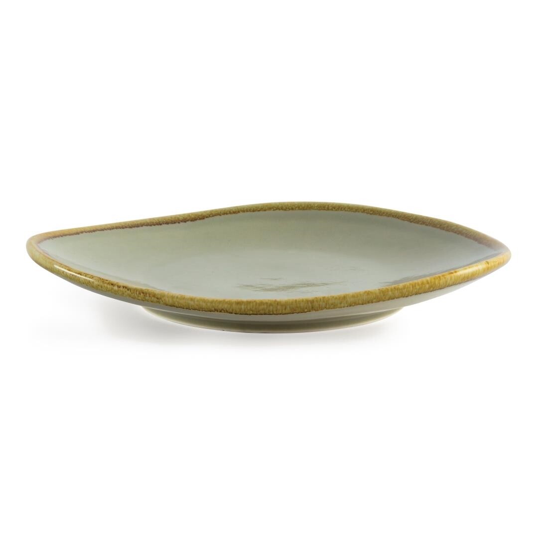 Olympia Kiln Triangular Plate Moss 280mm
