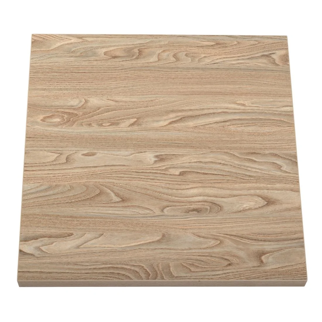 Bolero Pre-drilled Square Tabletop Antique Natural 600mm - Image 1