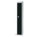 Elite Single Door Electronic Combination Locker with sloping top Black