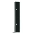 Elite Double Door Electronic Combination Locker Black - Image 1