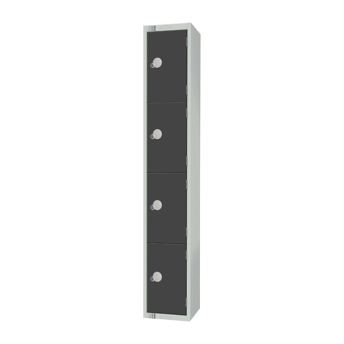 Elite Four Door Manual Combination Locker Locker Graphite Grey