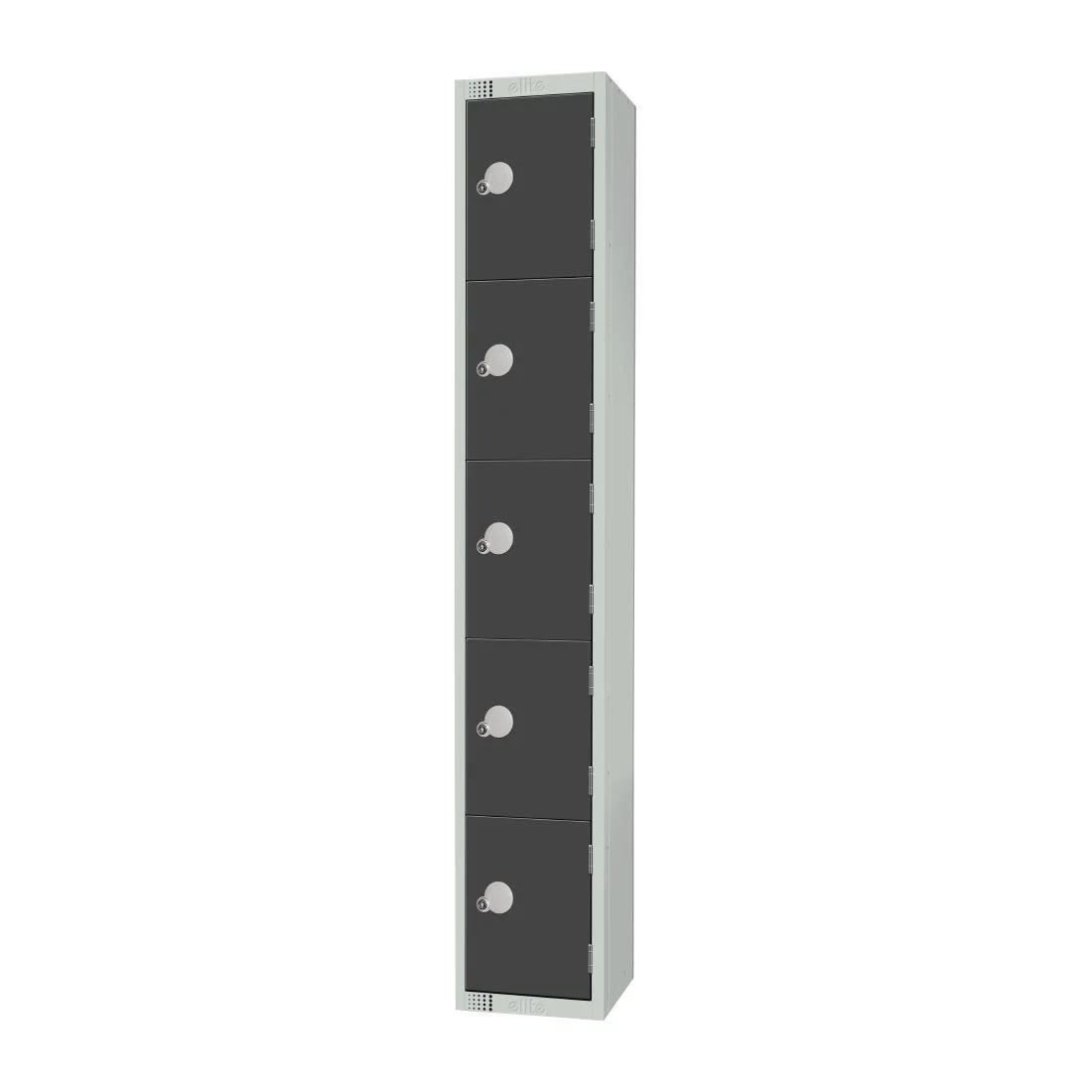 Elite Five Door Padlock Locker Graphite Grey - Image 2