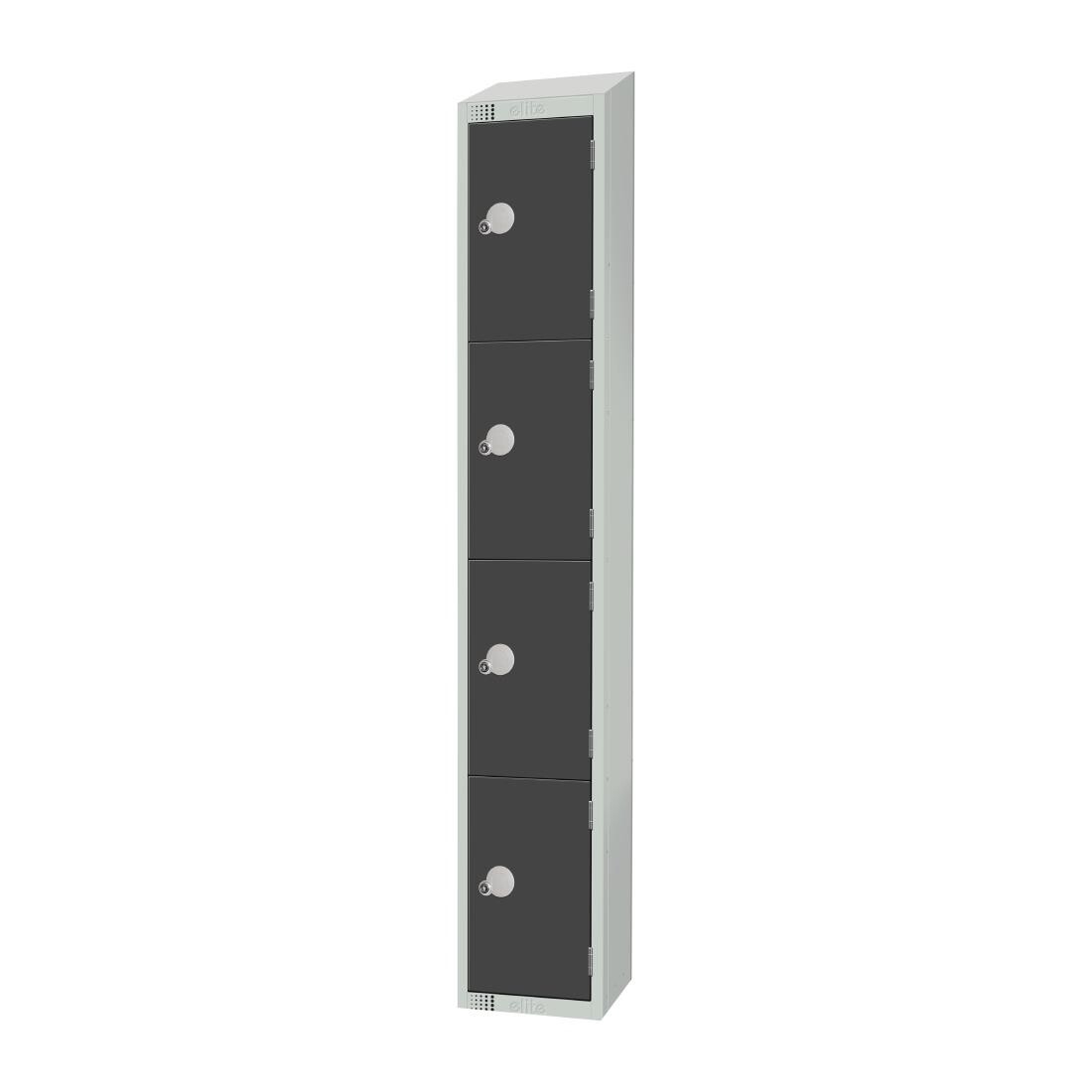 Elite Four Door Manual Combination Locker Locker Graphite Grey