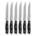 Olympia Premium Riveted Steak Knives with Black ABS Handles (6 Pack) - Image 7