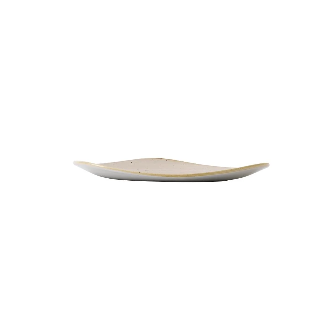 Churchill Stonecast Triangle Plate Nutmeg Cream 229mm - Image 2