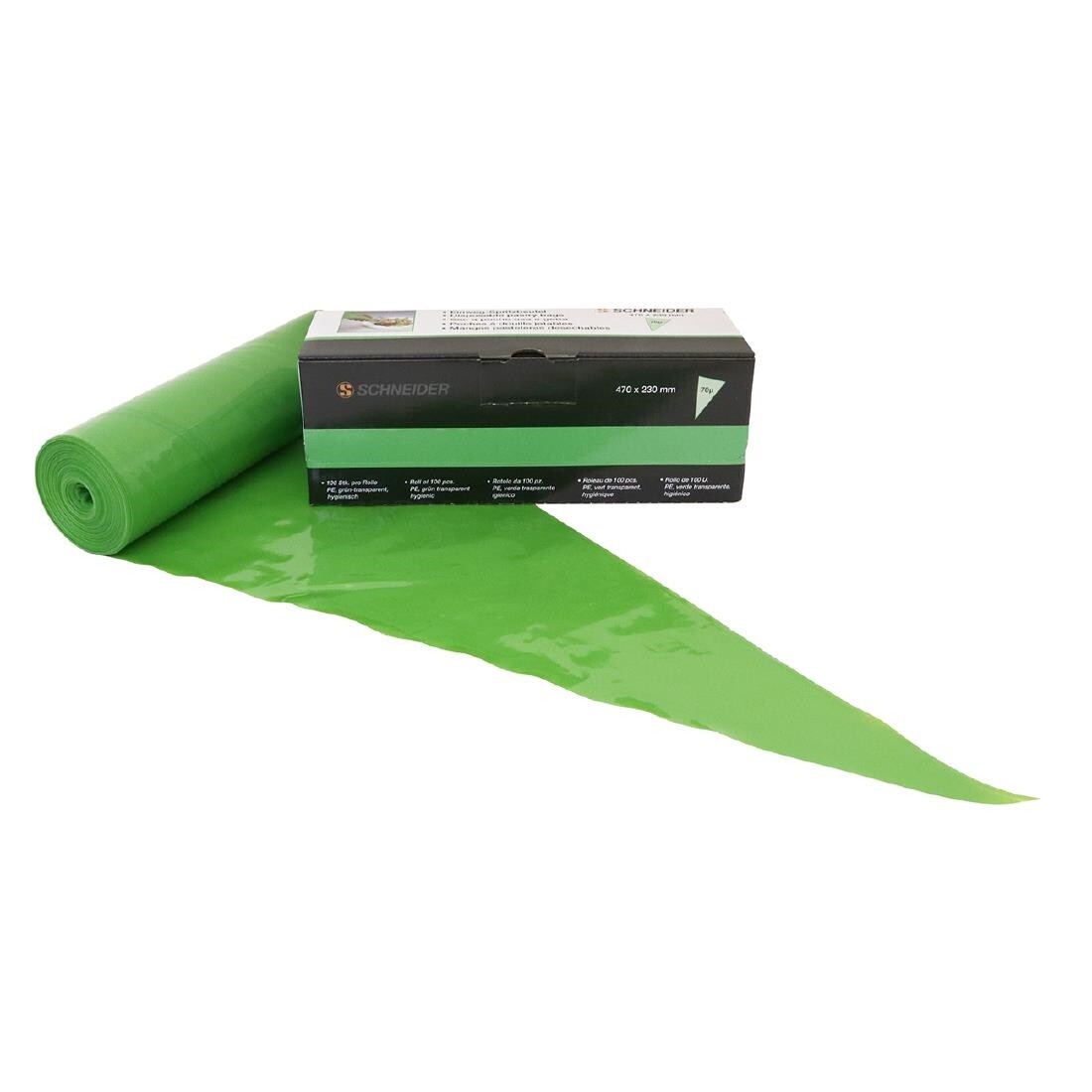 Schneider Green Disposable Piping Bags 47cm Pack of 100