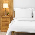 Mitre Essentials Pyramid Duvet Cover White King Size - Image 2