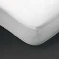 Mitre Essentials Pyramid Fitted Sheet White Single - Image 1