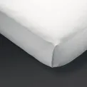 Mitre Essentials Pyramid Flat Sheet White Double - Image 1