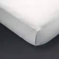 Mitre Essentials Pyramid Flat Sheet White Single - Image 1