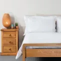 Mitre Comfort Satin Duvet Cover White Double - Image 1