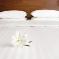 Mitre Comfort Satin Duvet Cover Oatmeal Single - Image 1