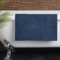 Mitre Essentials Nova Bath Mat Navy - Image 1