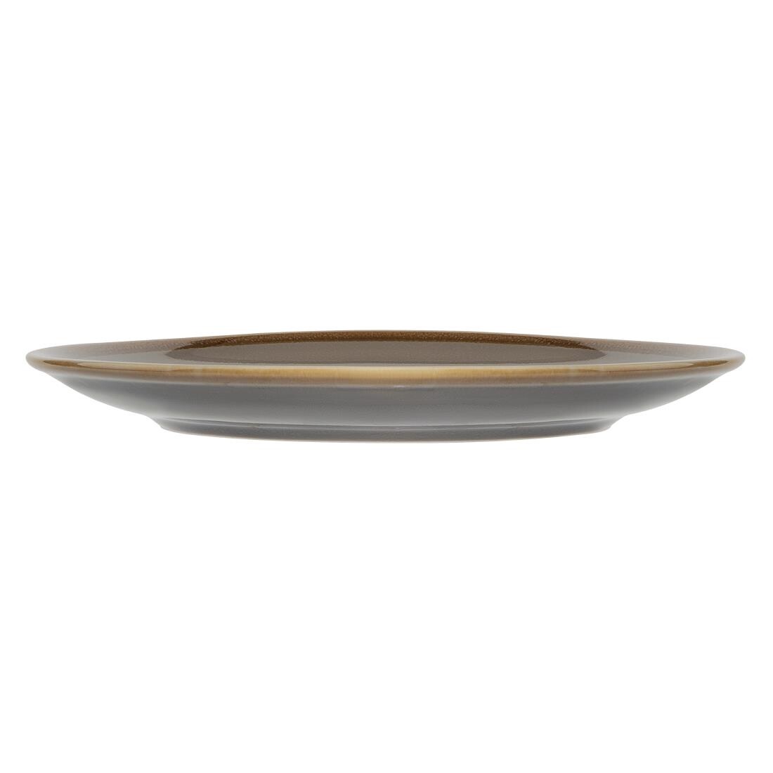 Olympia Kiln Round Coupe Plate Smoke 230mm