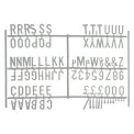 Beaumont Peg Board 20mm Letters 540 Characters White - Image 1