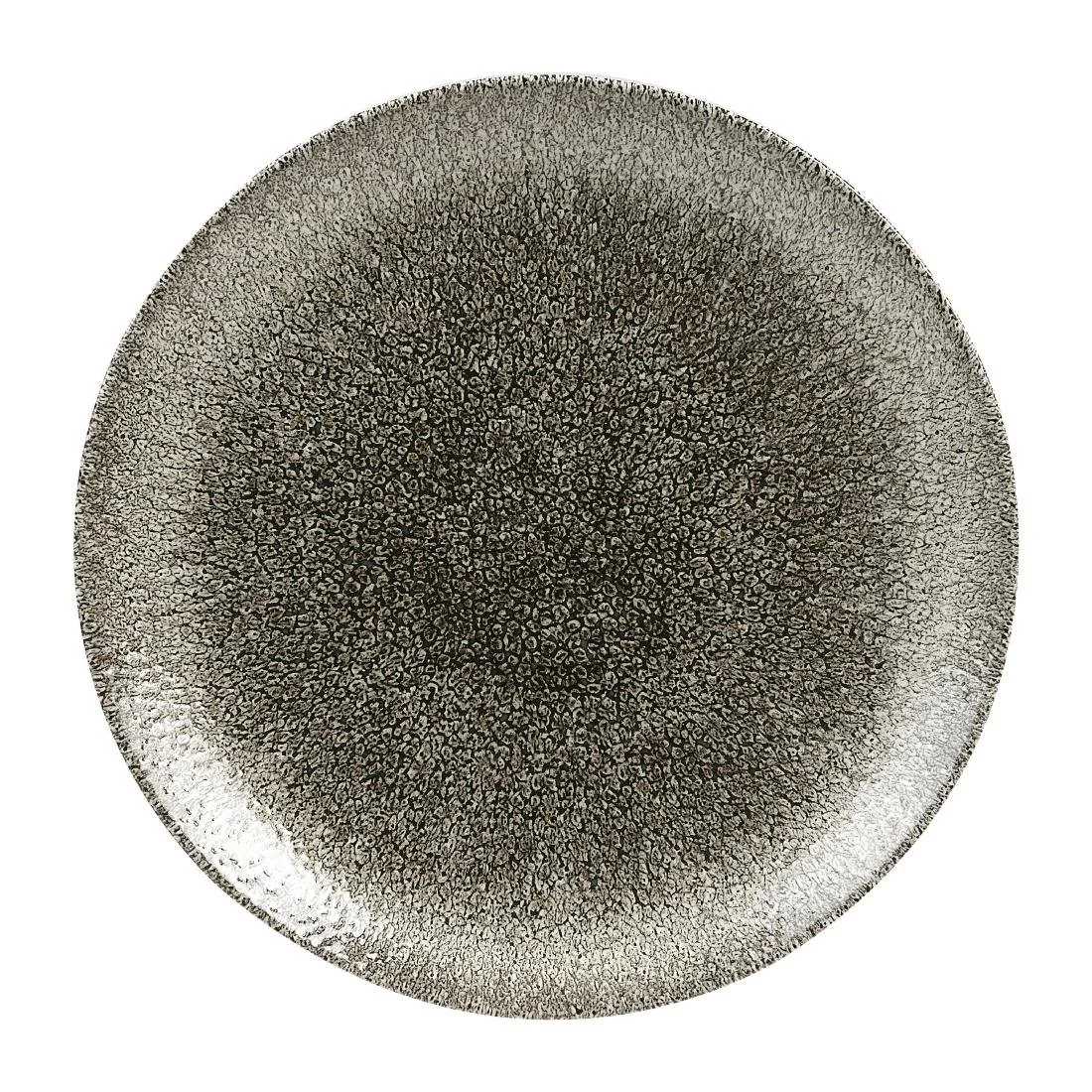 Churchill Studio Prints Raku Coupe Plates Quartz Black 217mm (12 Pack)