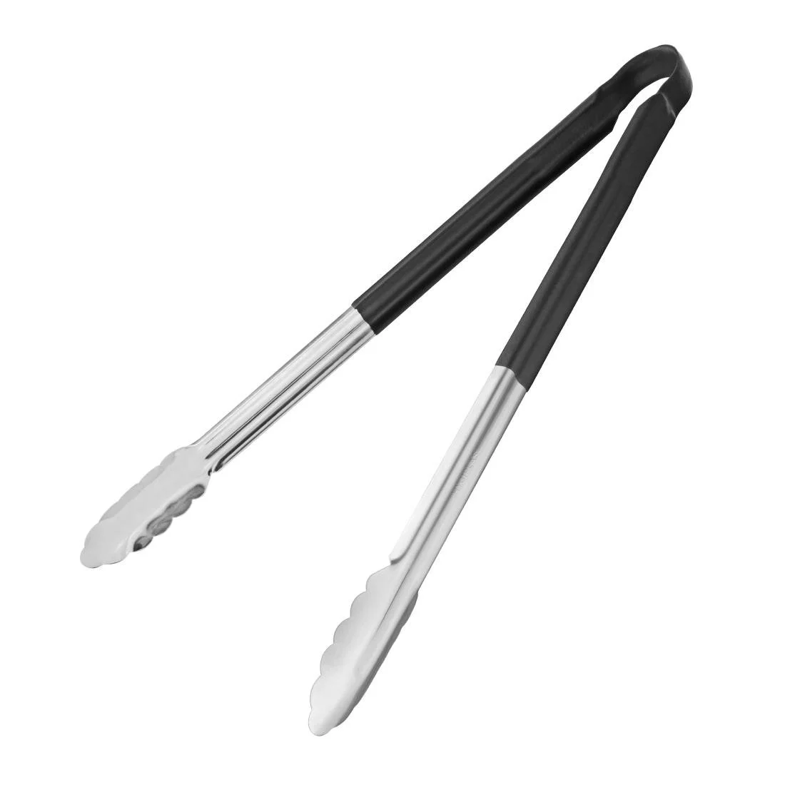 Hygiplas Colour Coded Serving Tong Black 405mm - Image 1
