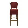 Hanoi Bar Chair in Weathered Oak with Shetland Scarlett - Image 3