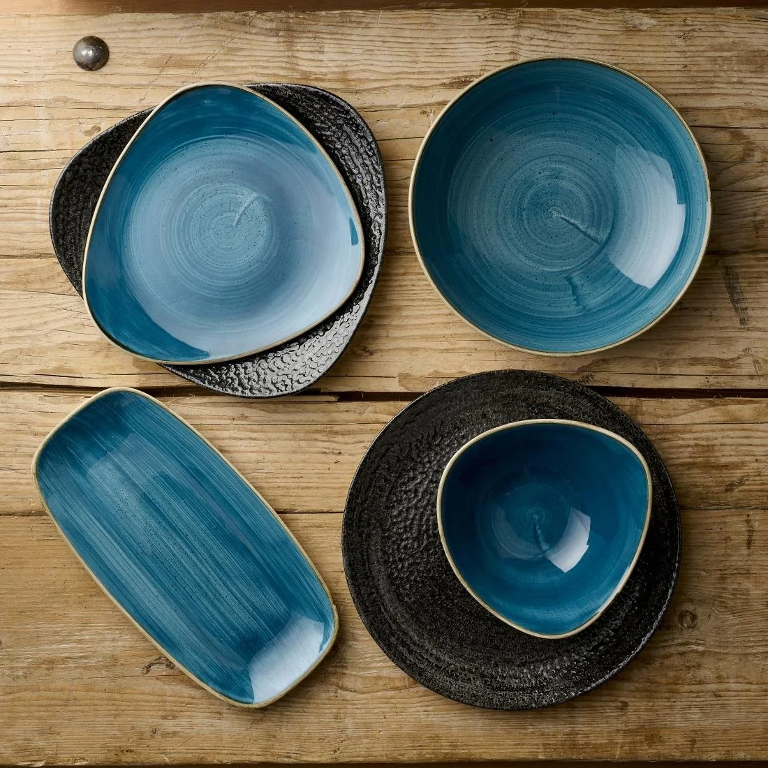 Churchill Stonecast Java Blue Evolve Coupe Plates 260mm (12 Pack) - Image 2