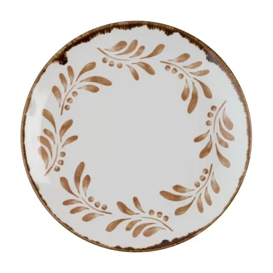 Dudson Harvest Mediterranean Terracotta Coupe Plates 220mm (12 Pack)