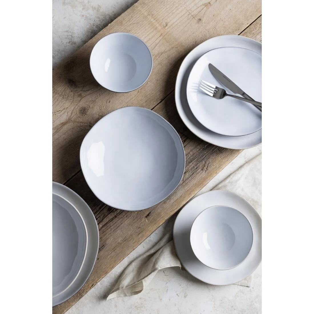 Olympia Raw Recycled Clay Coupe Plates Natural 220mm (6 Pack) - Image 3