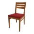 Bolero Bespoke Marty A Side Chair in Red/Oak