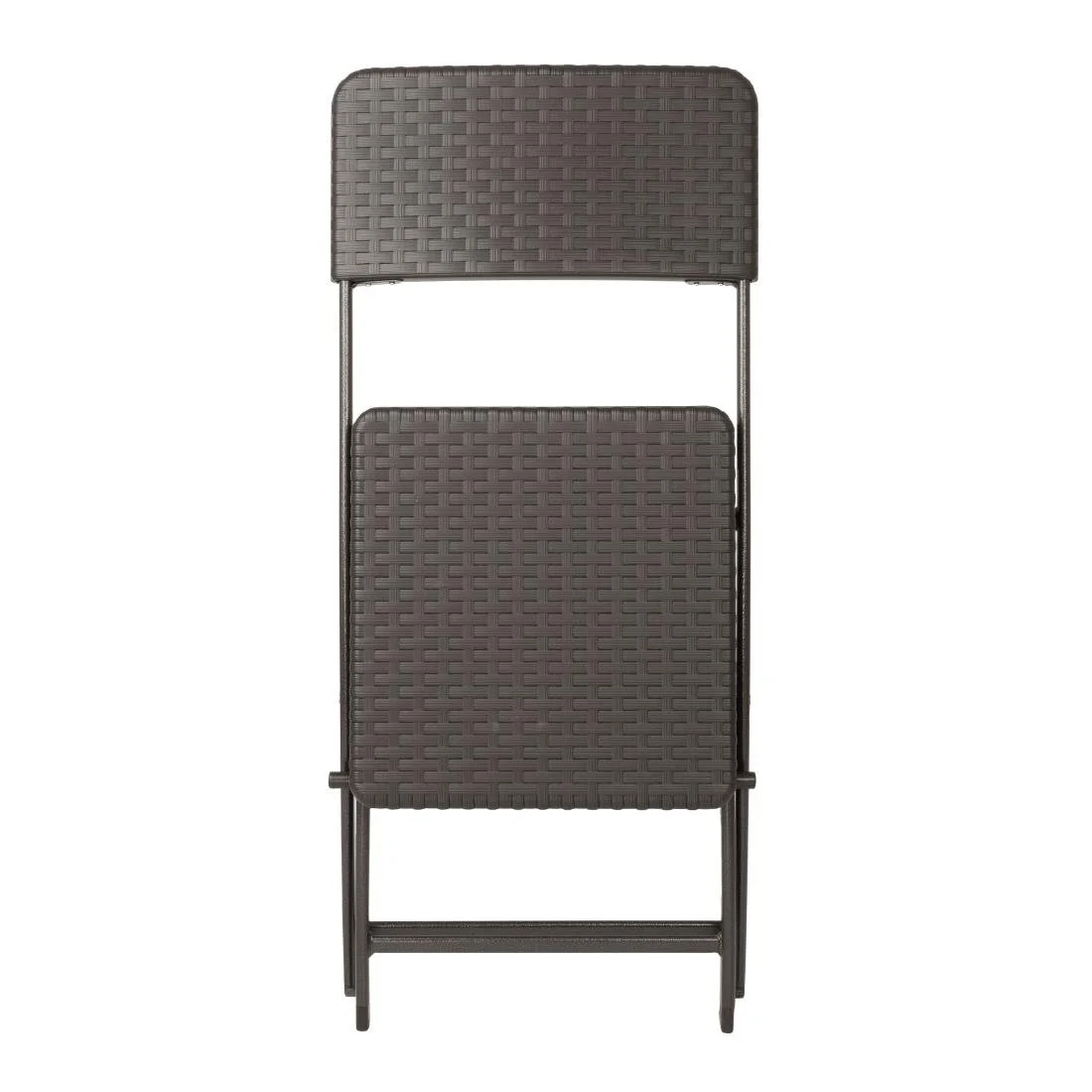 Bolero Rattan Folding Chairs Brown (2 Pack) - Image 4