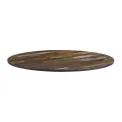 Extrema Round Planked Vintage Wood Table Top 690mm - Image 1