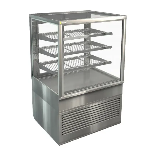 Cossiga Tower BTG Ambient Freestanding Multideck Display w/Rear Sliding Doors