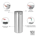 Brabantia Touch Bin Matt Steel 30Ltr - Image 4