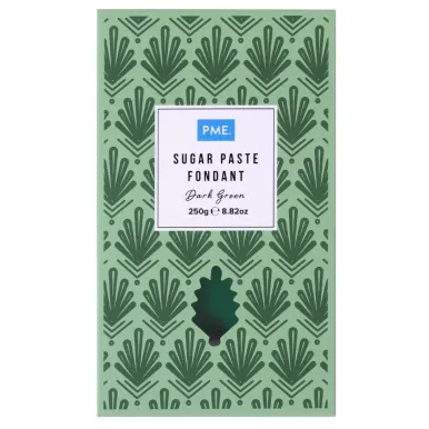 PME Sugar Paste Fondant Dark Green 250g