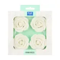 PME White Sugar Roses 62mm (4 Pack) - Image 1