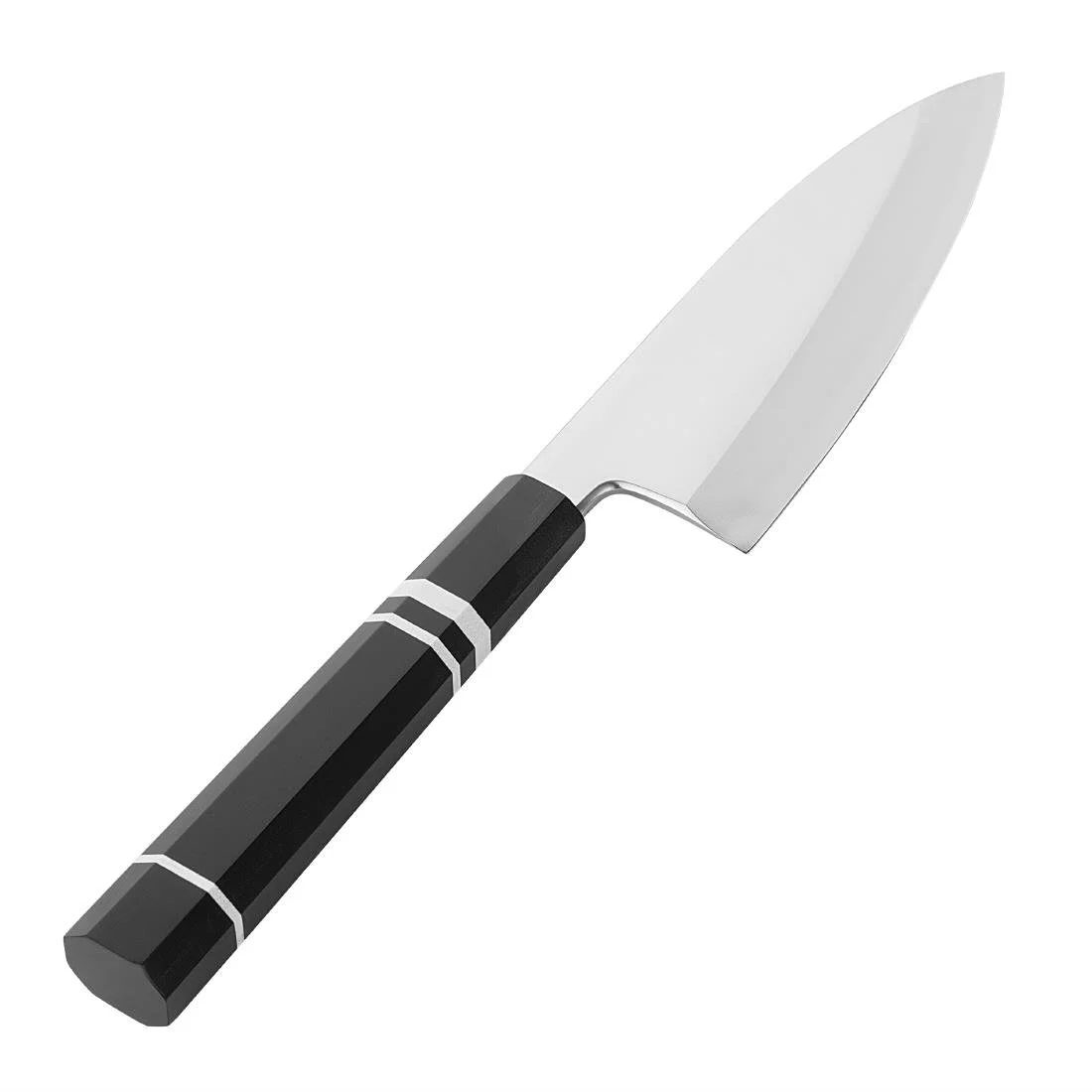Vogue Tsuki Series 9 Deba Knife Black 15cm - Image 2