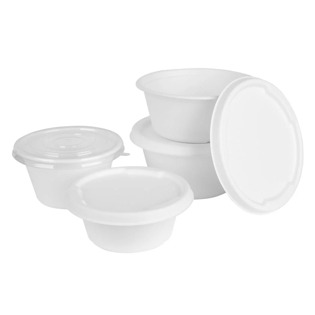 Fiesta Recyclable PET Lids for 400/500ml Bowl Bases (50 Pack) - Image 5