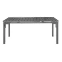 Bolero Valletta Grey Slatted Extendable Outdoor Dining Table - Image 2