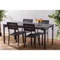 Bolero Valletta Grey Slatted Extendable Outdoor Dining Table - Image 5