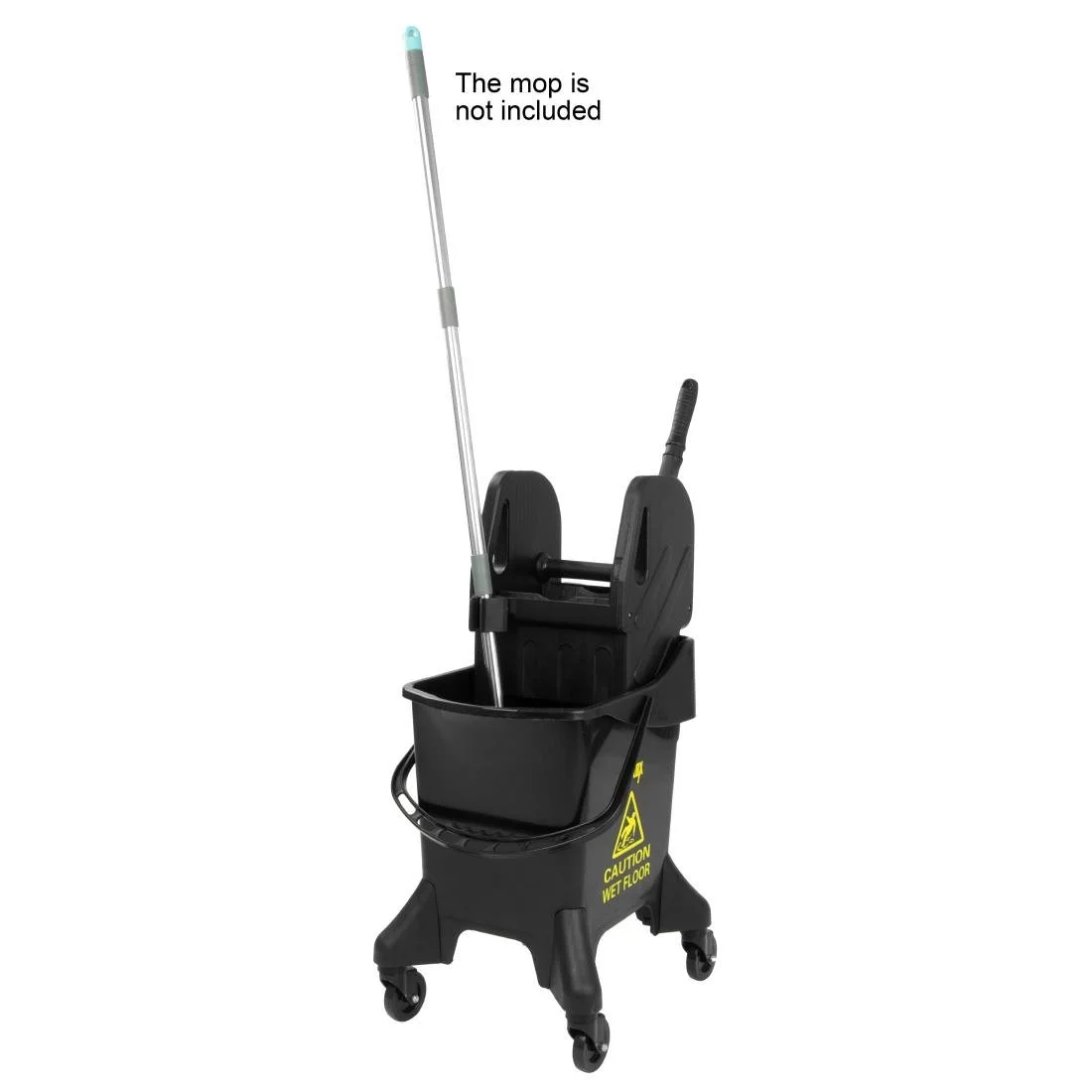 Jantex 20Ltr Tall Mop Bucket and Wringer Yellow Print - Image 6